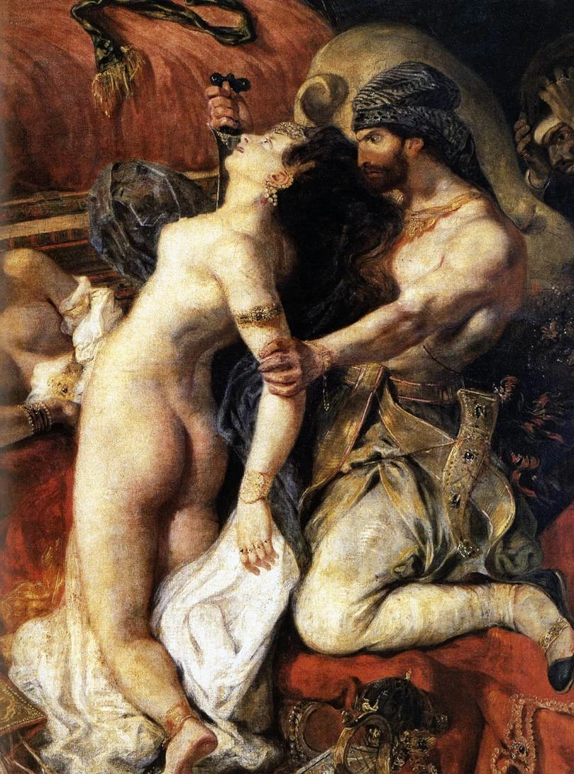 La morte di Sardanapalo - dettaglio, Museo del Louvre, Parigi